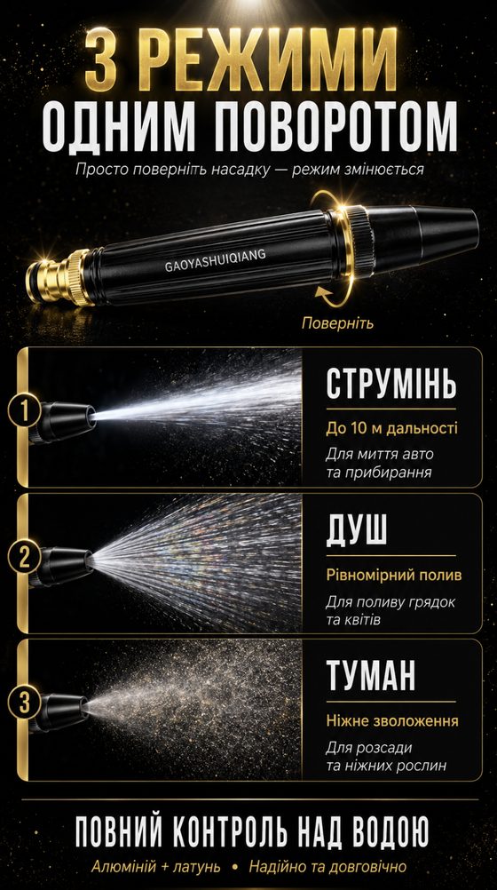 3 режими одним поворотом